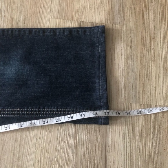 Grace in LA Dark Blue Flare Jeans Denim Cross Embellished Back Pockets Western - Picture 7 of 8